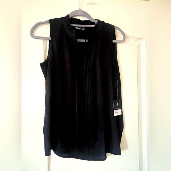 Simply Vera Vera Wang Black Sleeveless Women's Top Rayon Blend size XS - Picture 1 of 13